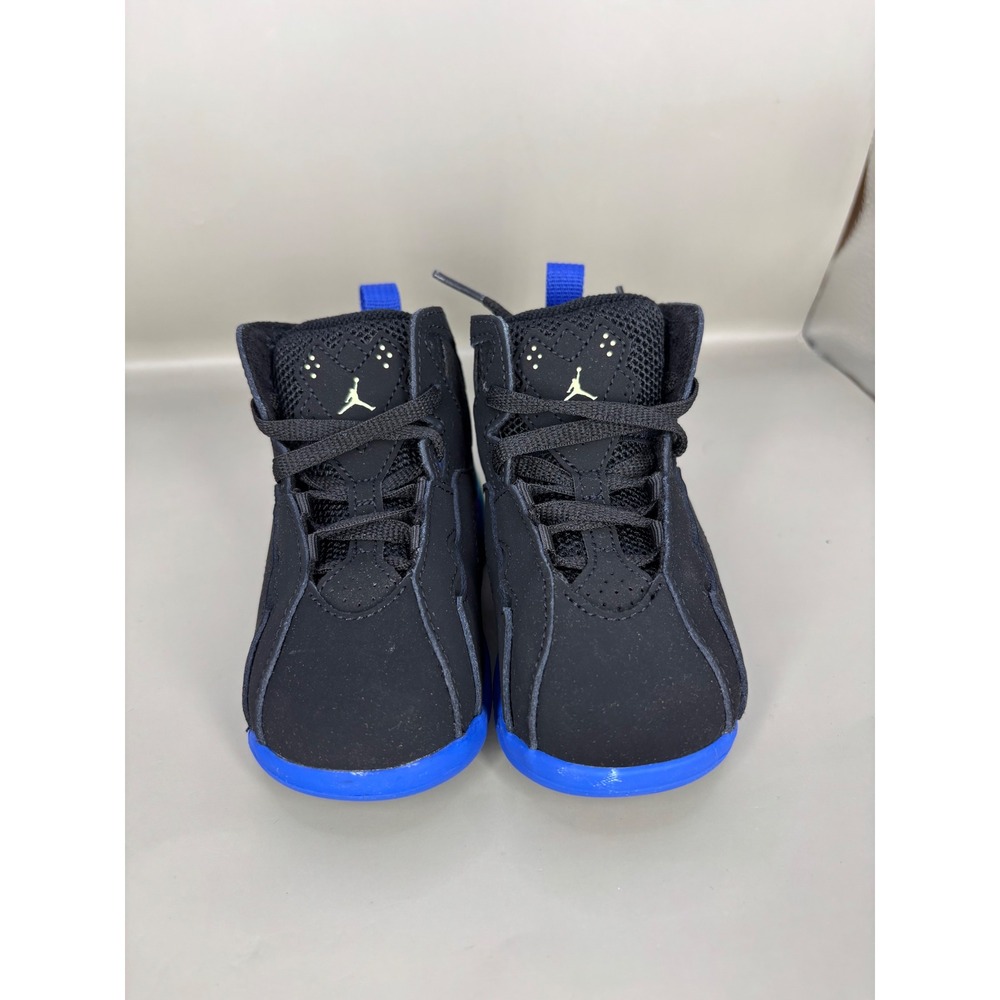 Jordan True Flight TD Black Hyper Royal Volt Toddler Sneakers 343797-074 7C - Picture 2 of 8